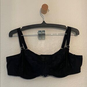 Soma Elegant Black Lace Bra (Embraceable Balconette)